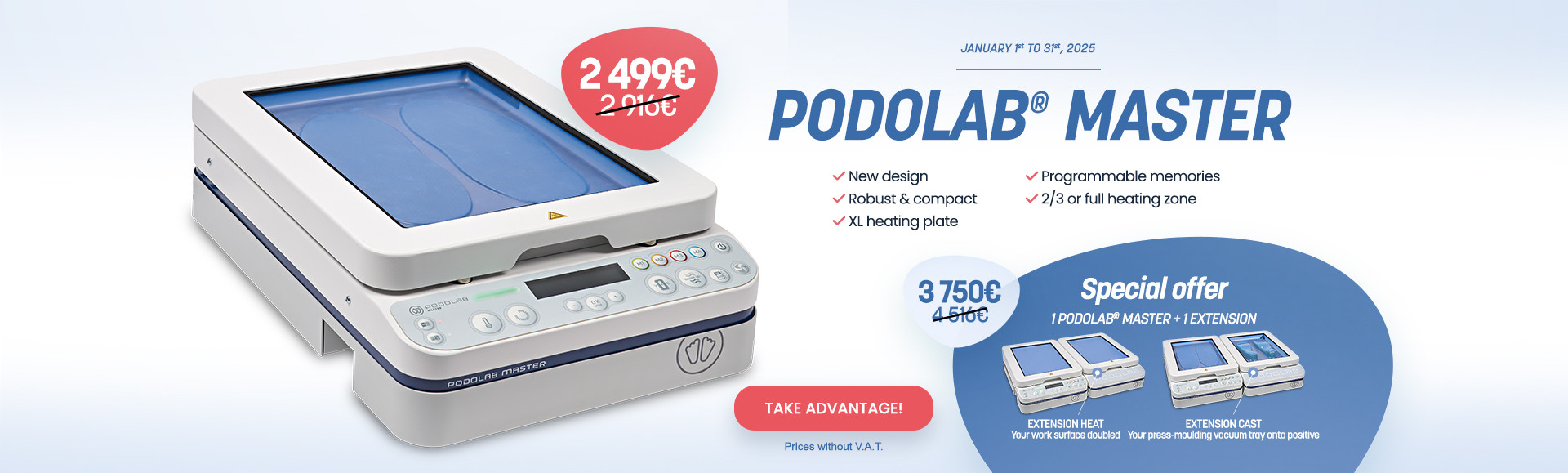 Special offer on Podolab Master until 31/01/2025